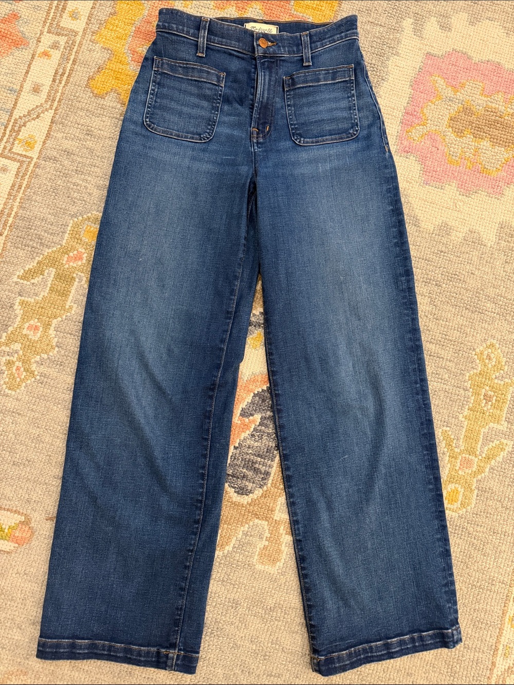 Madewell Indigo High-Rise Wide-Leg Jeans